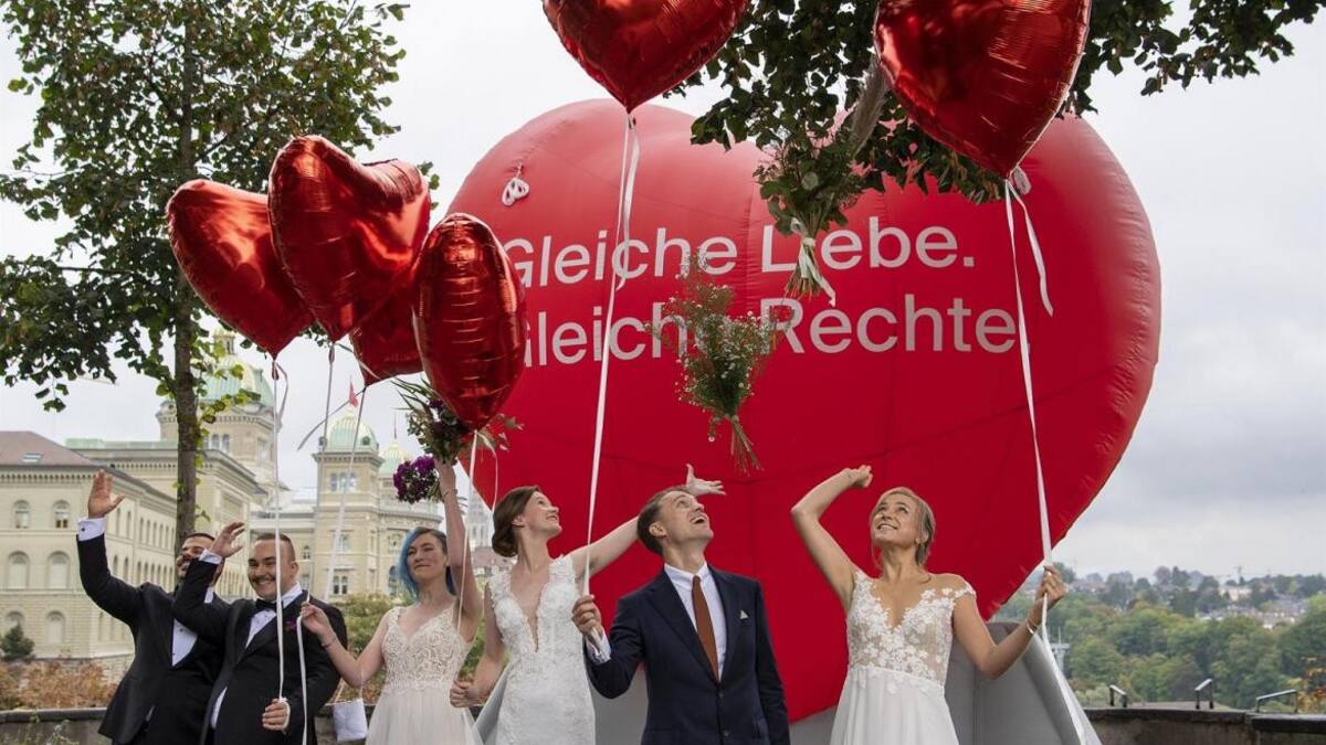 Suiza aprobó el matrimonio igualitario. EFE.