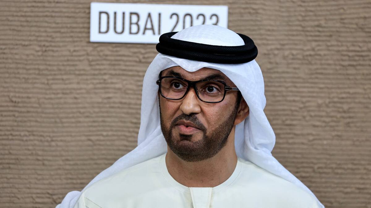 Sultan Al Jaber en la COP28. Foto: Reuters.