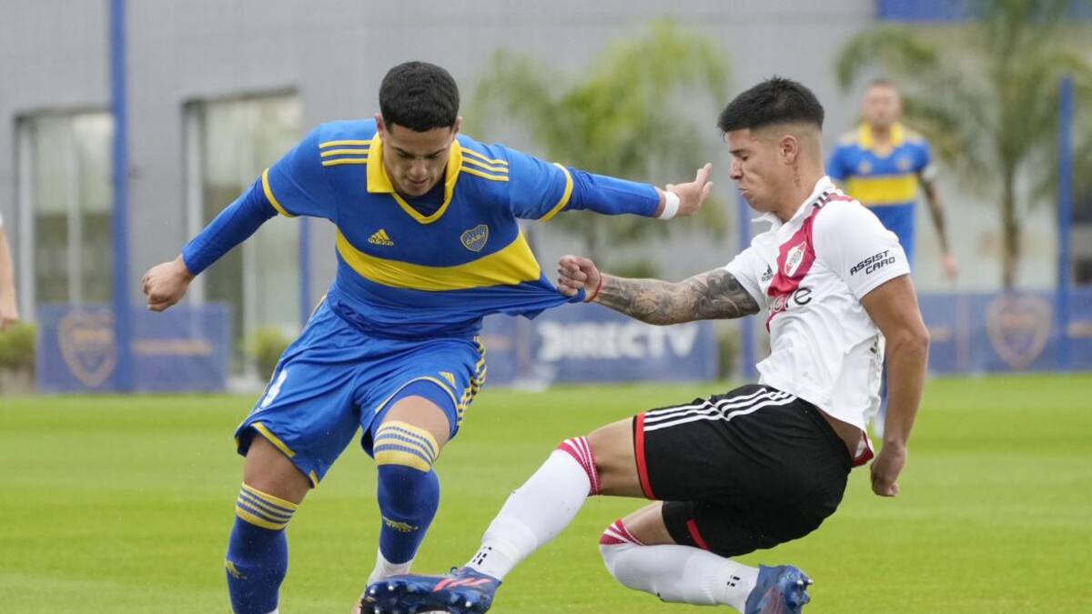 Superclásico de Reserva entre Boca y River. Foto: @BocaJrsOficial.