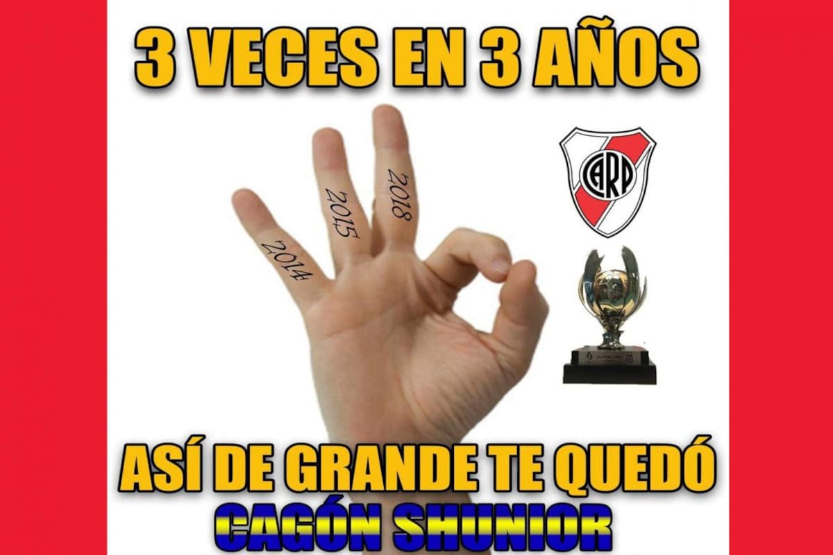 Superclásico de Supercopa, River vs. Boca - Memes