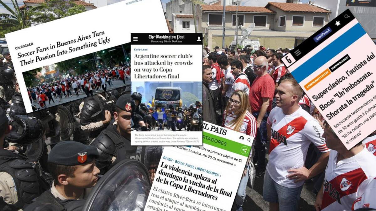 Superfinal de Libertadores postergada: el escándalo visto por los medios del mundo
