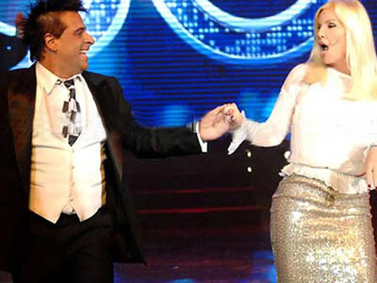 Susana Giménez y Marcelo Iripino. Foto: captura Telefe.