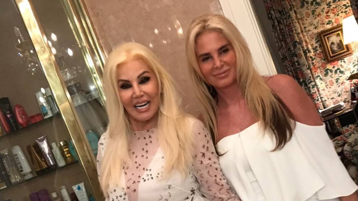 Susana Giménez y Mercedes Sarrabayrouse. Foto: Instagram.