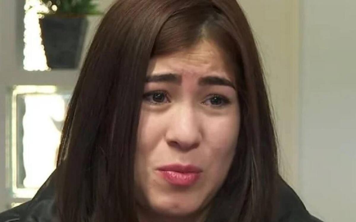 Tamara, denunciante de Sebastián villa. Foto: Gentileza TN.