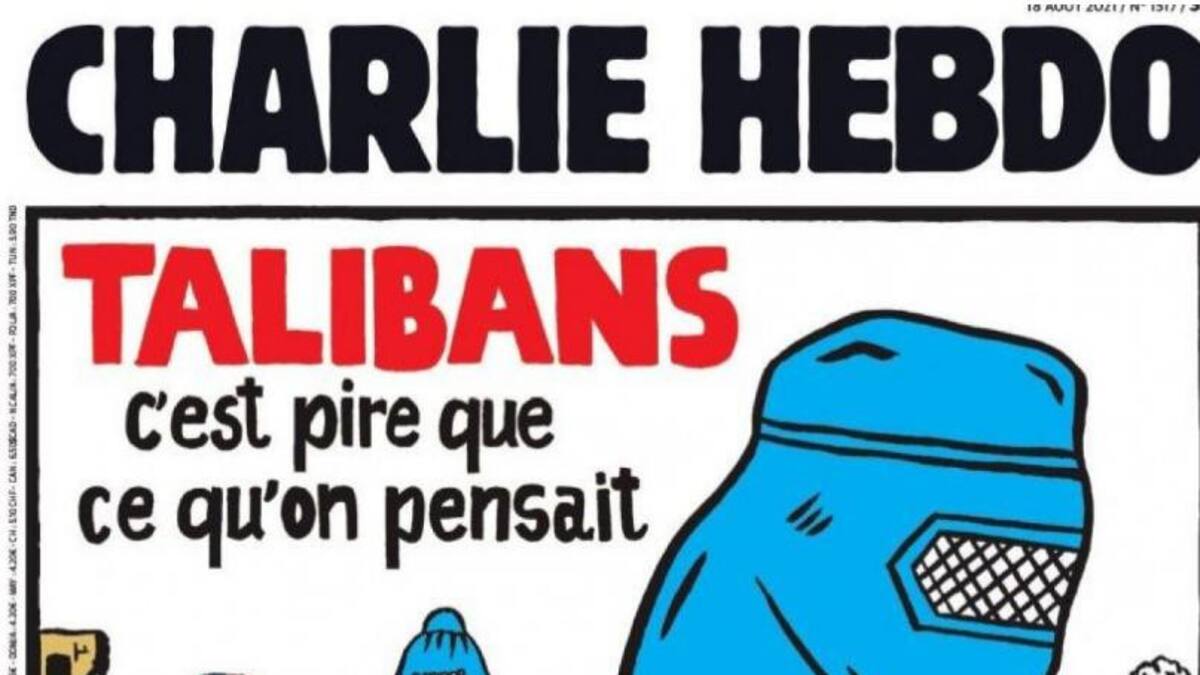 Tapa de Charlie Hebdo con Messi y los talibanes