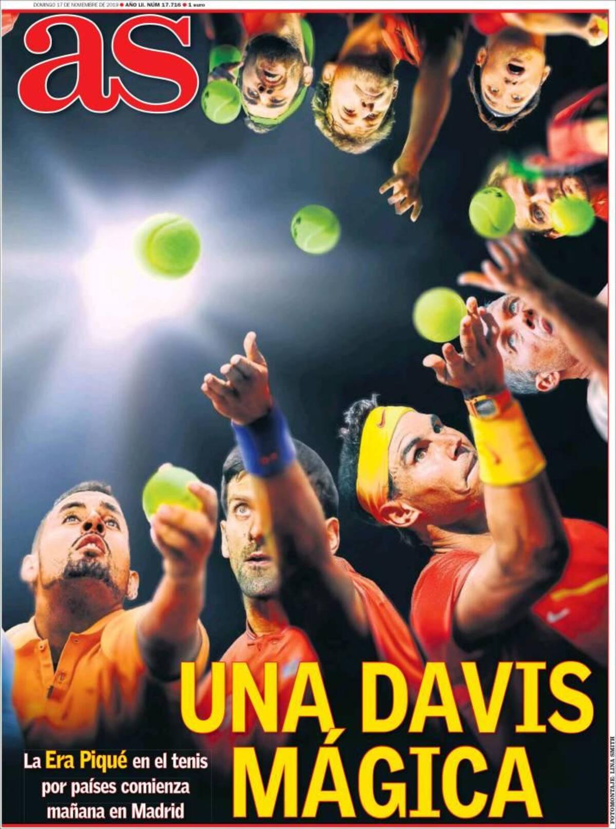 Tapas de diarios, As, domingo 17 de noviembre de 2019