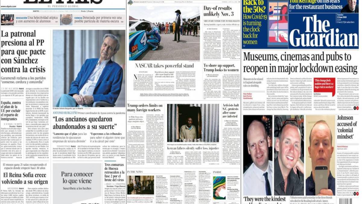 Tapas de diarios del mundo: efectos de la crisis por coronavirus en Europa