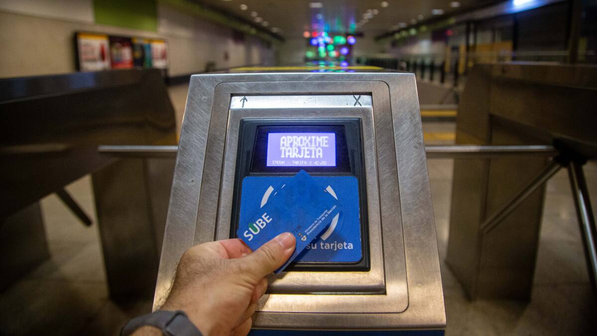 Tarjeta SUBE. Foto: NA