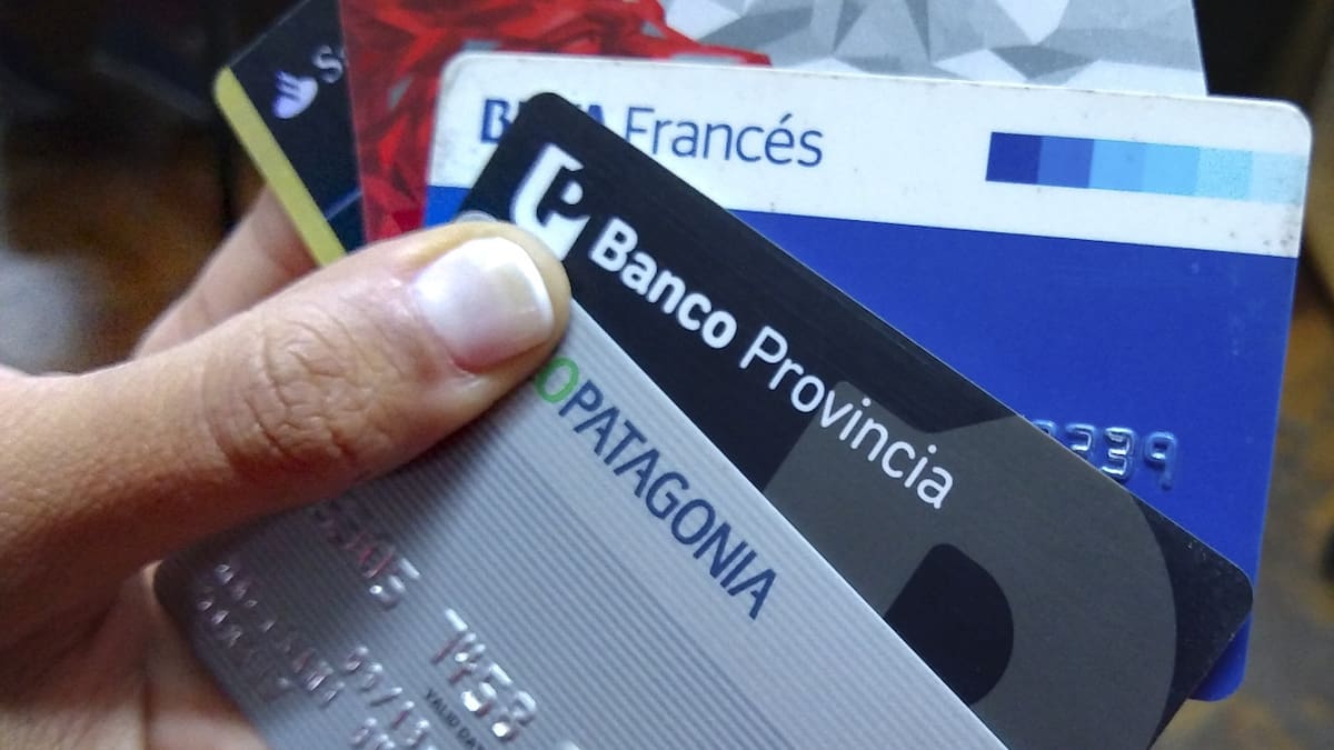 Tarjetas de crédito. Foto: NA.