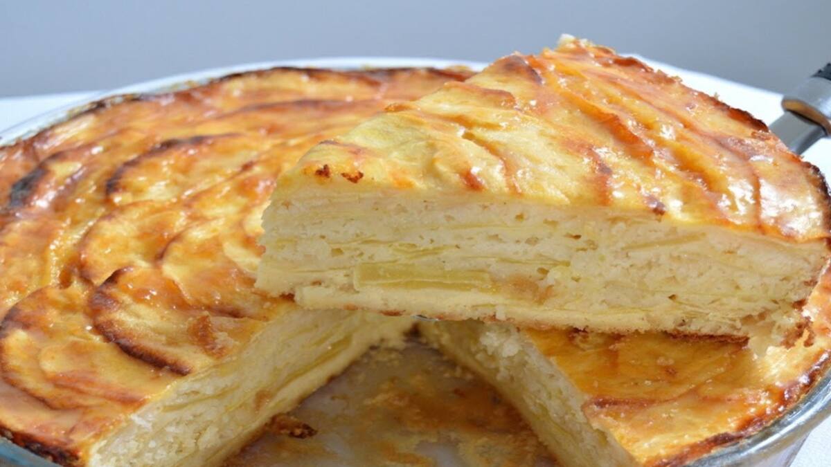 Tarta borracha de manzana. Foto: captura YouTube