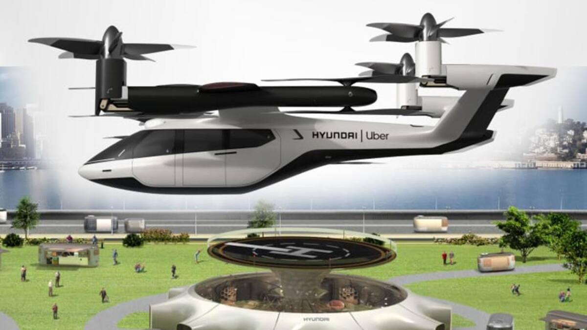 Taxi Volador Hyundai y Uber