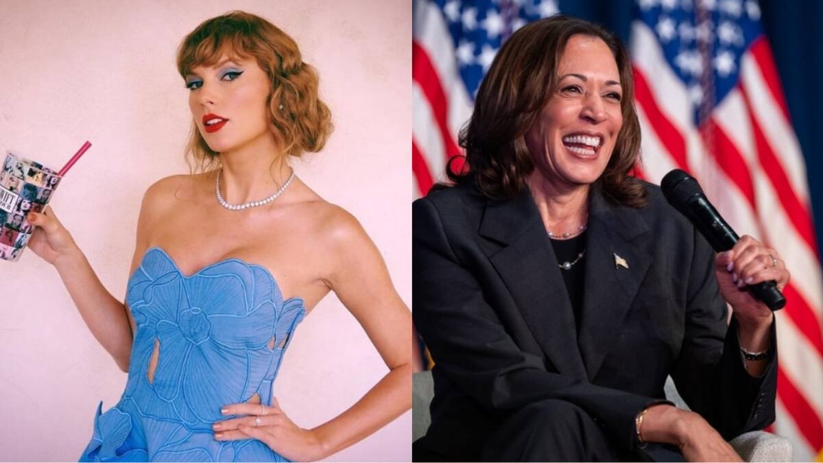 Taylor Swift, Kamala Harris. Foto: Instagram.