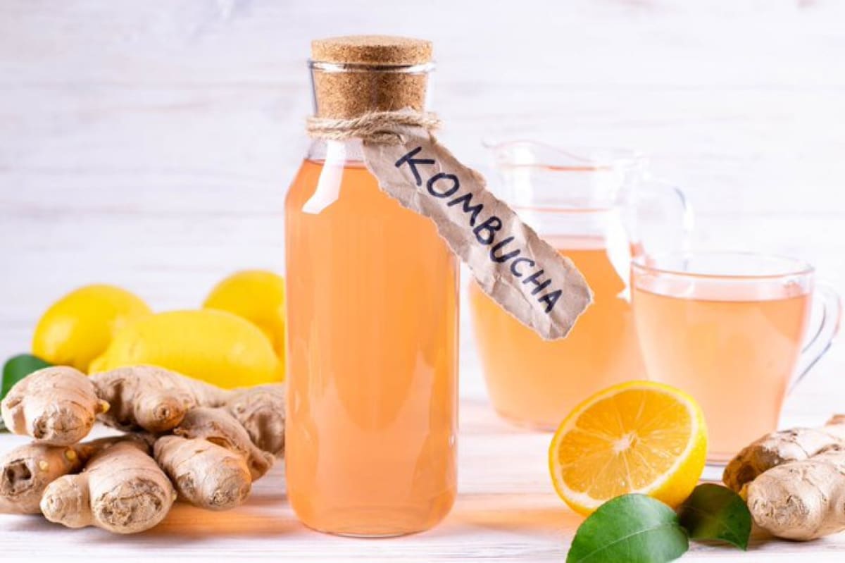 Te de Kombucha. Foto Twitter @fbsisti.