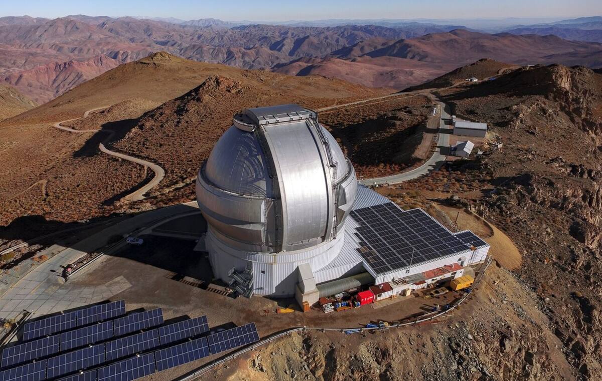 Telescopio Gemini Sur. Foto: International Gemini Observatory.