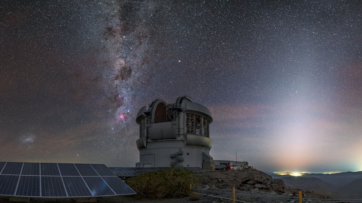 Telescopio Gemini Sur. Foto: International Gemini Observatory.