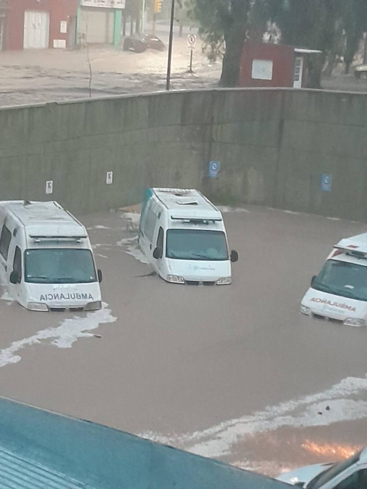 Temporal e inundaciones en Bahía Blanca. Foto: X.