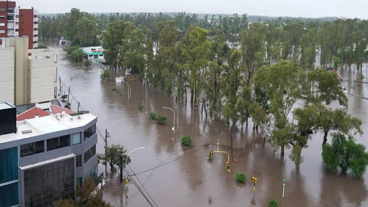 Inundaciones en Buenos Aires. Foto: EFE/ Cristian Romero
