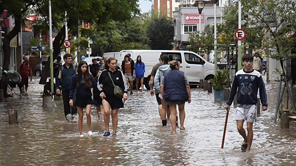 Temporal en Bahía Blanca. Foto: UNAR AGENCY/NA.