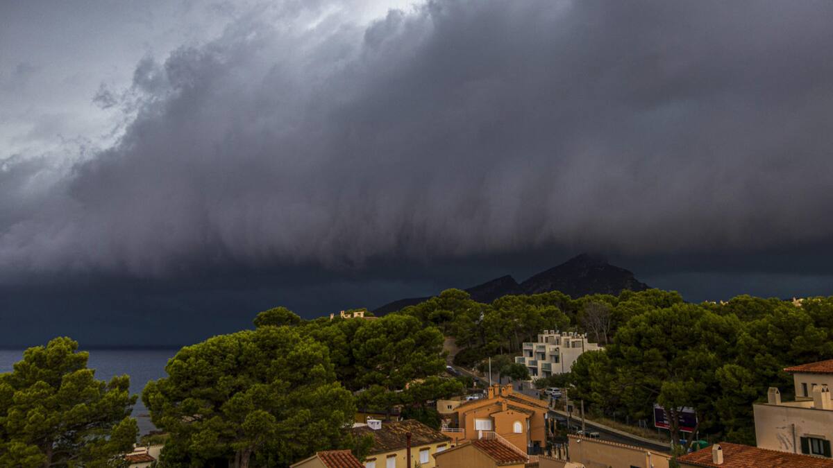 Temporal en Mallorca. Foto: EFE.