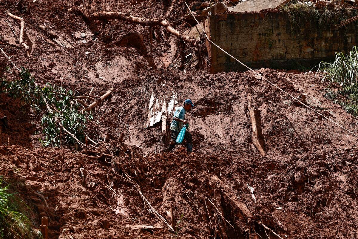 Temporal fatal en Minas Gerais, Brasil.