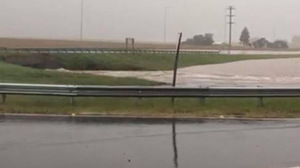 Temporal Río Cuarto - calles inundadas