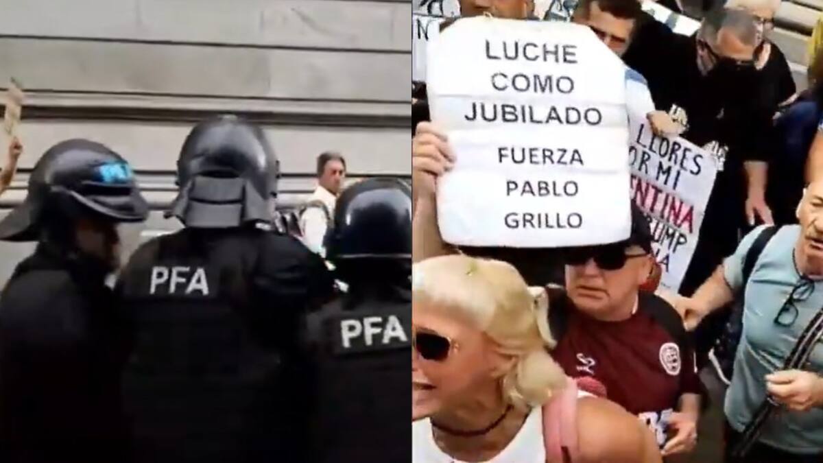 La marcha se dio a favor de jubilados y en reclamo de la aplicación de la Ley de Emergencia en Discapacidad.