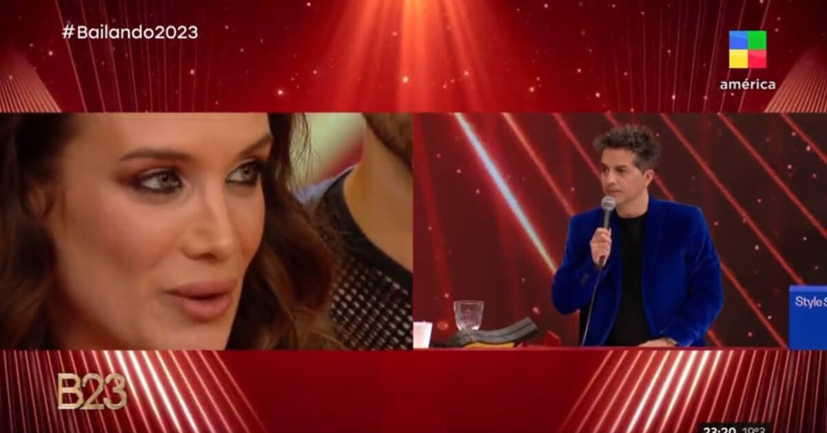 Tenso cruce entre Ángel de Brito y Cami Homs. Foto: Captura de video.