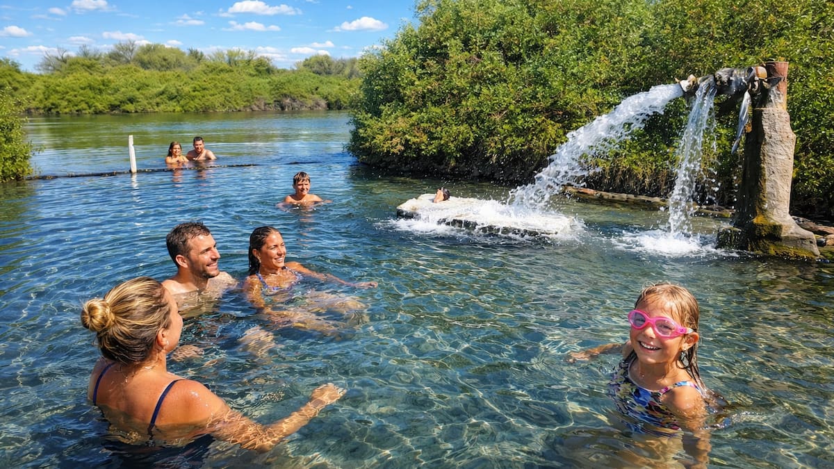 Mejor que las de Buenos Aires: las termas cordobesas con piletones al aire libre y camping ideales para visitar con toda la familia