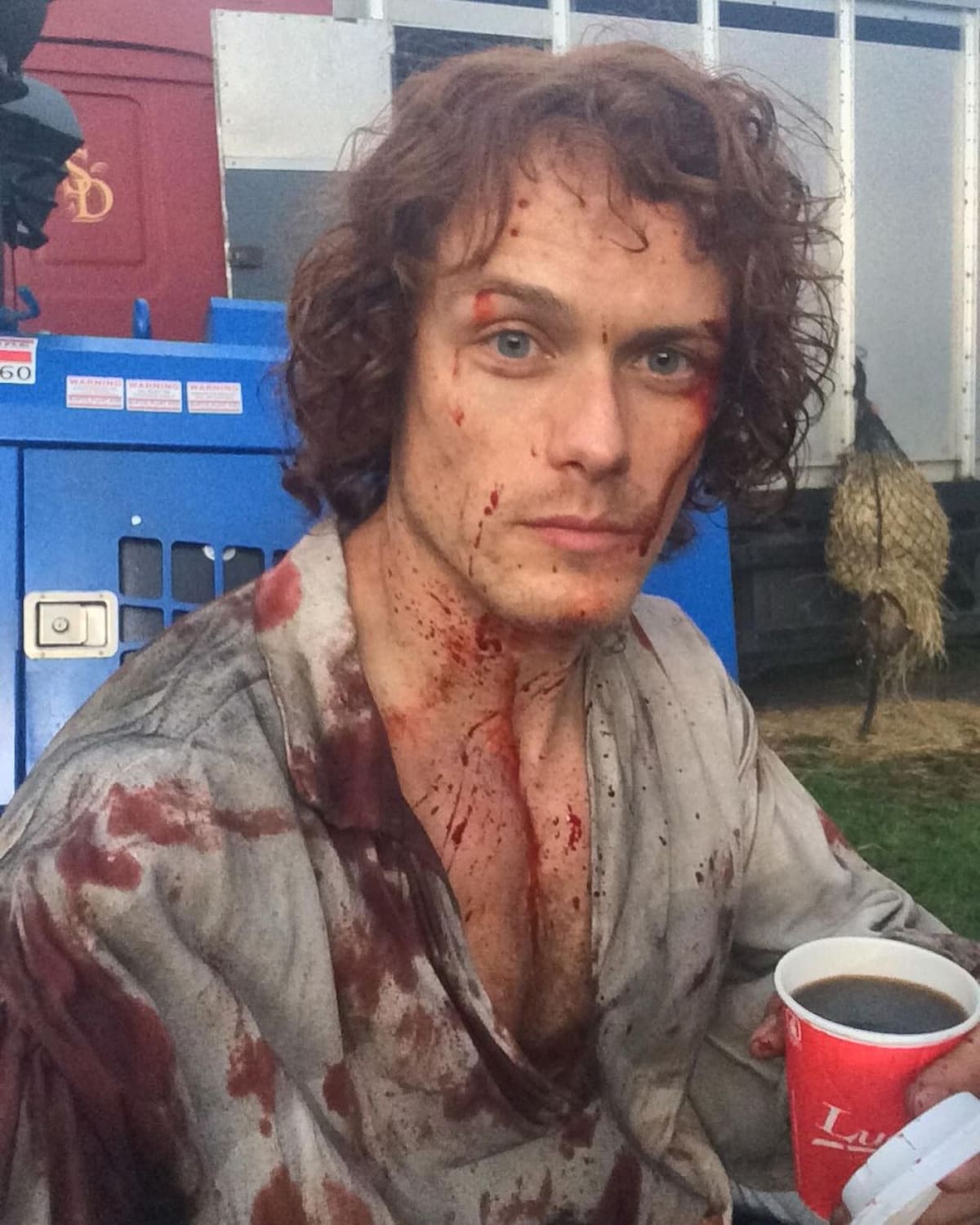 Terminaron de grabar Outlander. Foto Instagram @samheughan