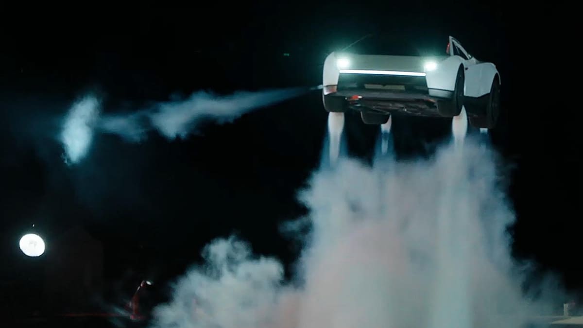 Tesla presentó su nuevo auto capaz de volar.