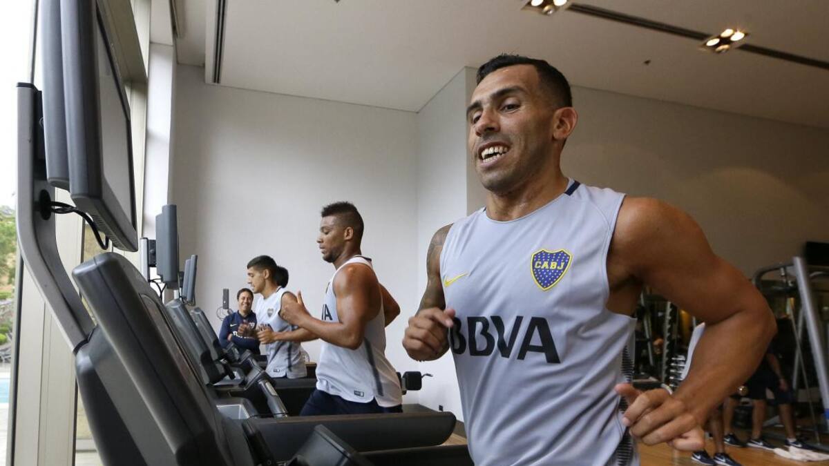 Tevez volvió a entrenar en Boca