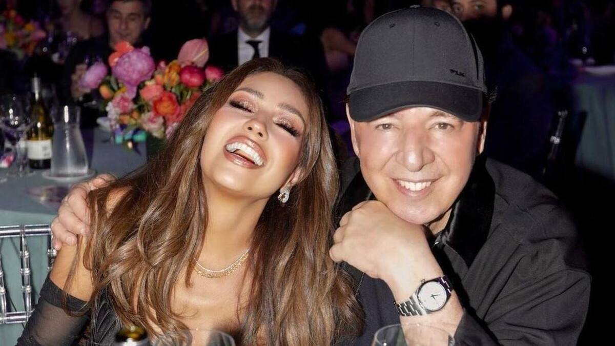 Thalía y Tommy Mottola. Foto: Instagram @tommymottola.