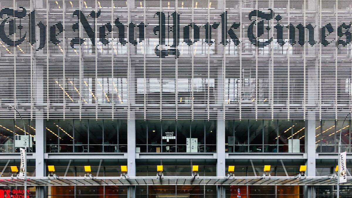 El periódico estadounidense, The New York Times. Foto Unsplash.