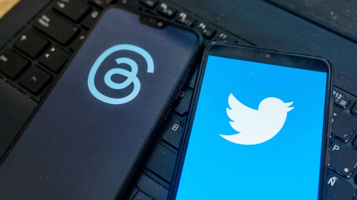 Threads vs Twitter. Foto: Mashable.