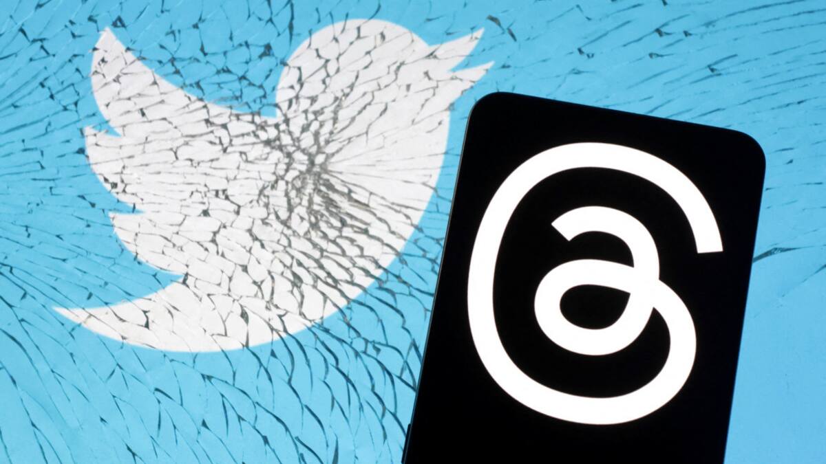 Threads y Twitter. Foto: Reuters.