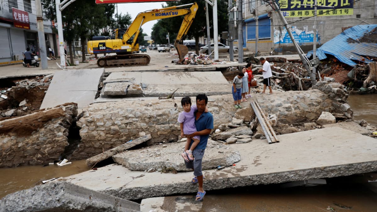 Tifón en China. Foto: Reuters.