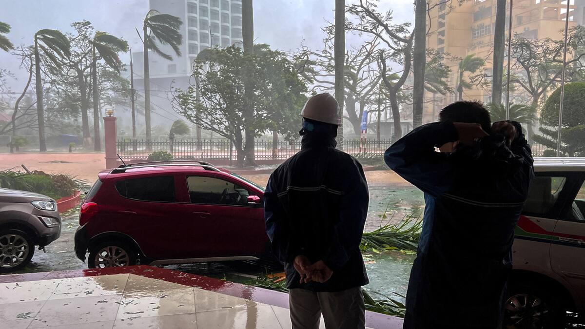 Tifón Yagi en Vietnam. Foto: REUTERS.