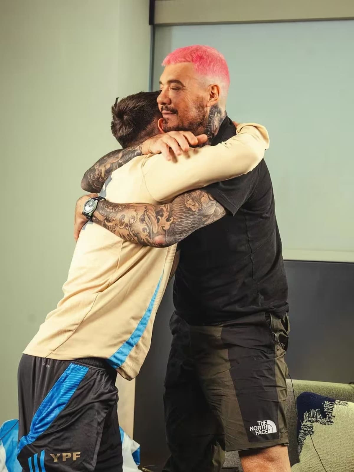Tinelli y Messi. Fuente: Instagram