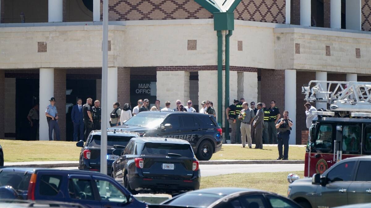 Tiroteo en escuela de Georgia, Estados Unidos. Foto: Reuters.