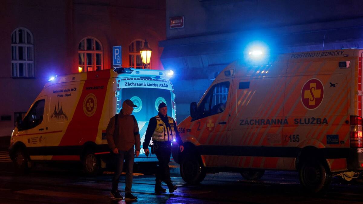 Tiroteo en Praga. Foto: Reuters