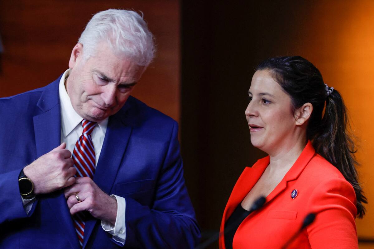 Tom Emmer y Elise Stefanik. Reuters.