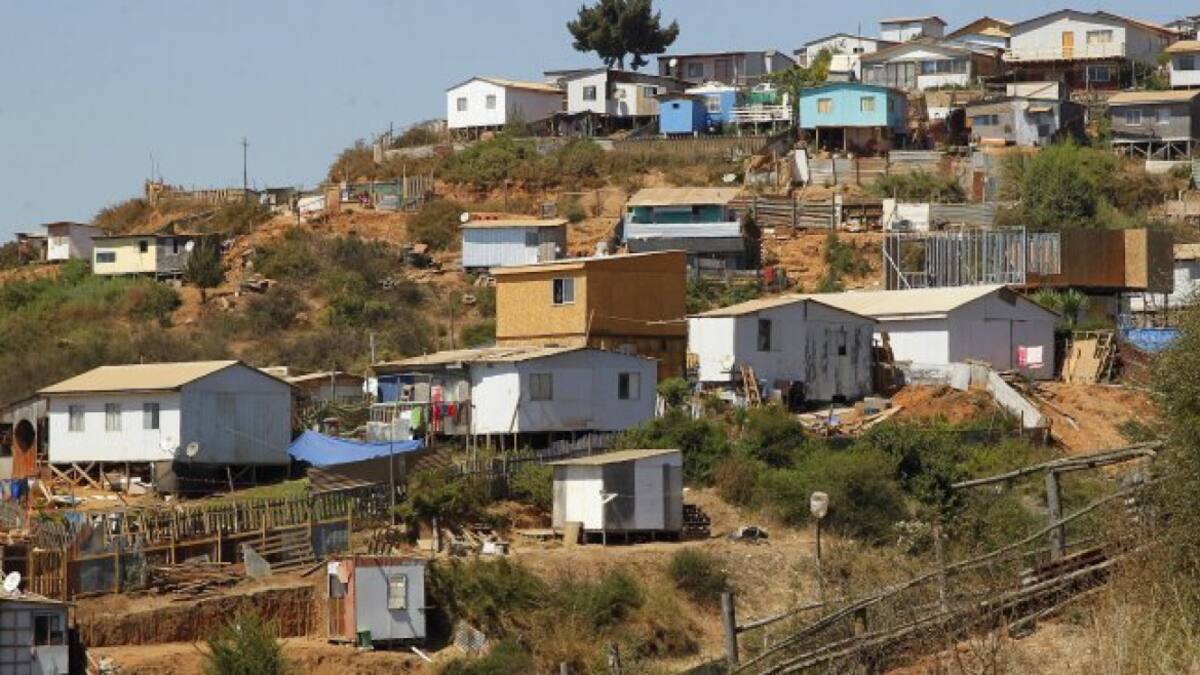 Toma de tierras en Chile.