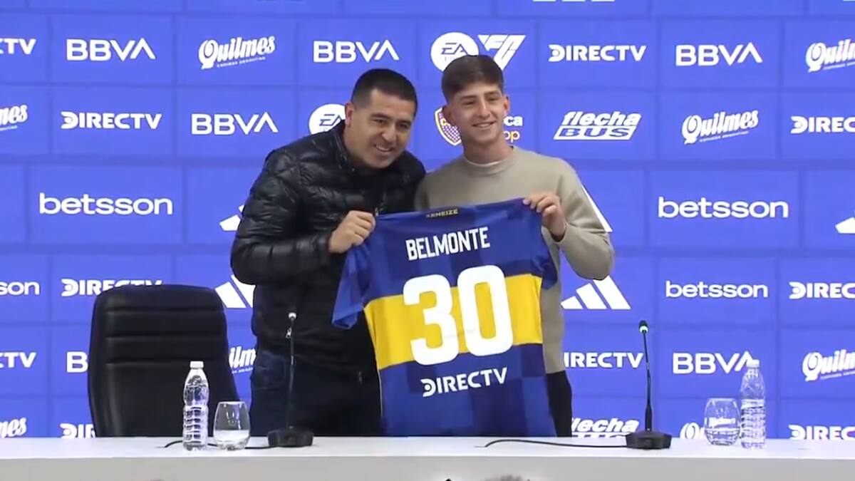 Tomás Belmonte fue presentado como refuerzo de Boca. Foto: captura
