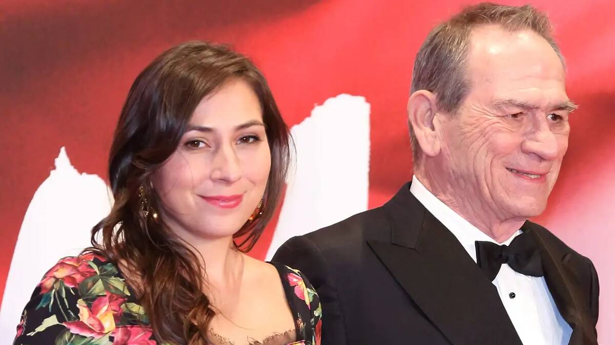 Tommy Lee Jones y su hija Victoria.