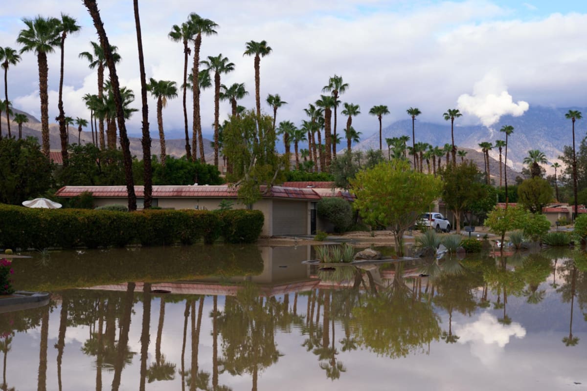 Tormenta Hillary en Estados Unidos. Foto: EFE.