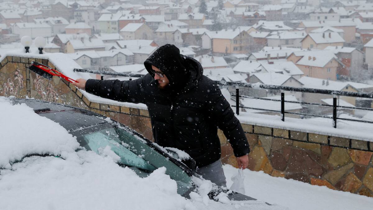 Tormenta invernal en Europa. Foto: Reuters.