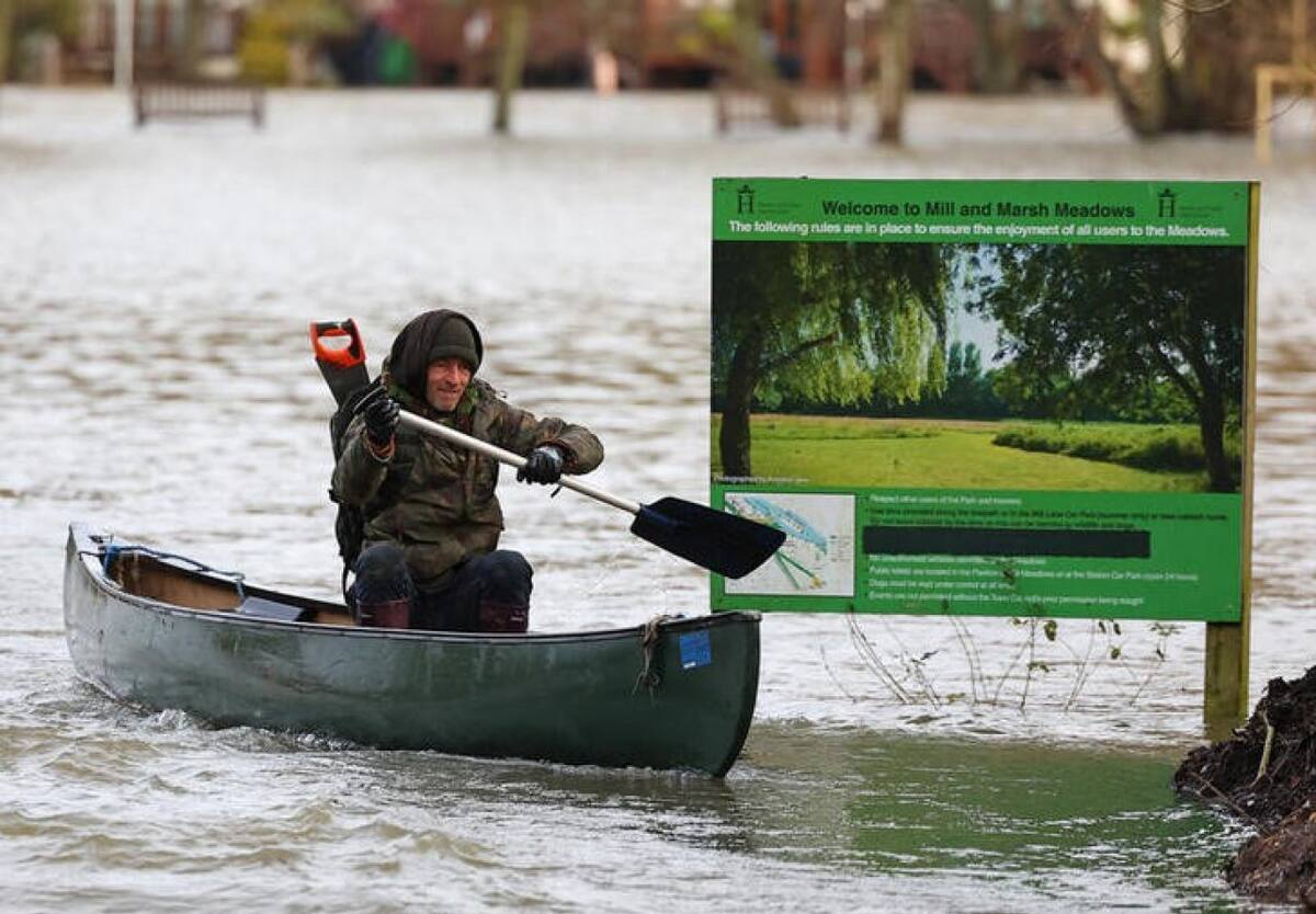Tormenta Isha, Reino Unido. Foto: Reuters