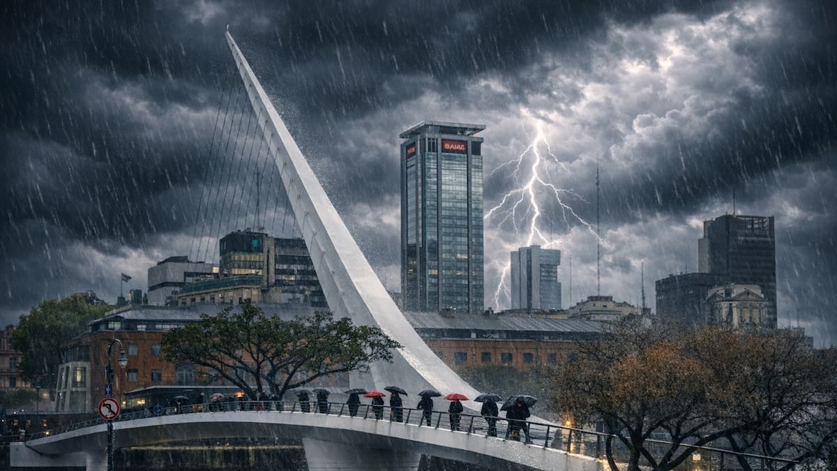 Tormentas fuertes en Buenos Aires.