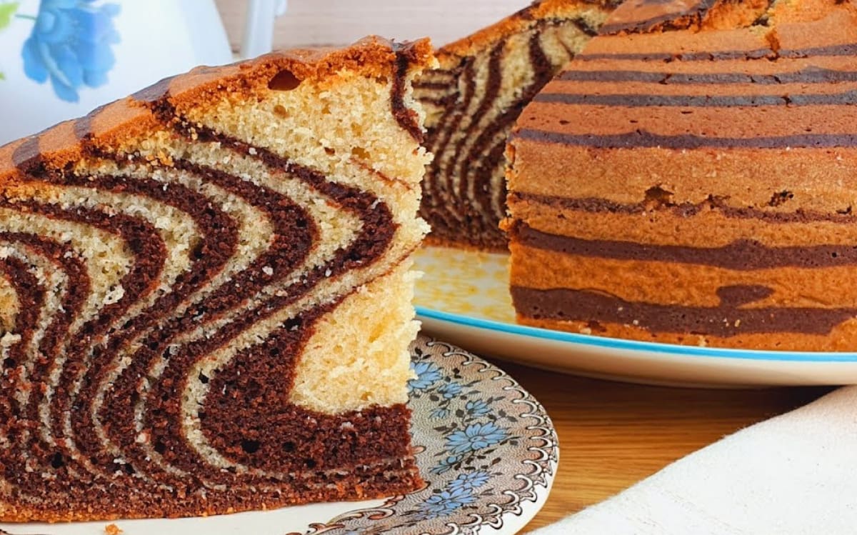 Torta cebra. Foto: captura YouTube