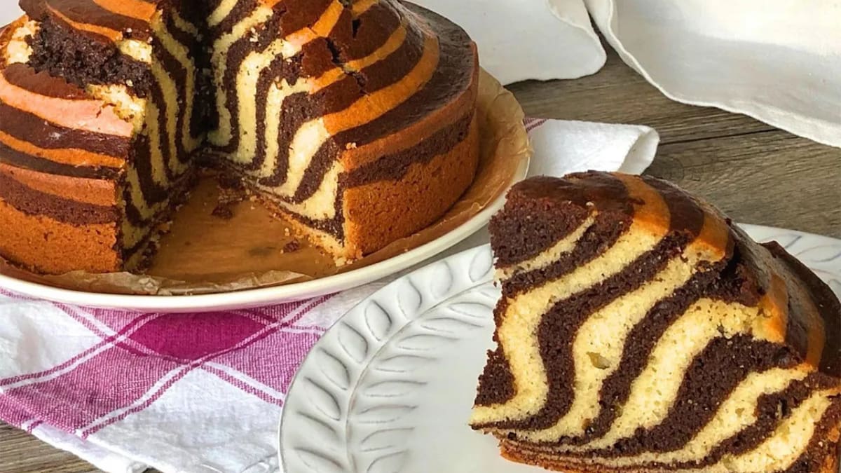 Torta cebra. Foto: Diario Uno